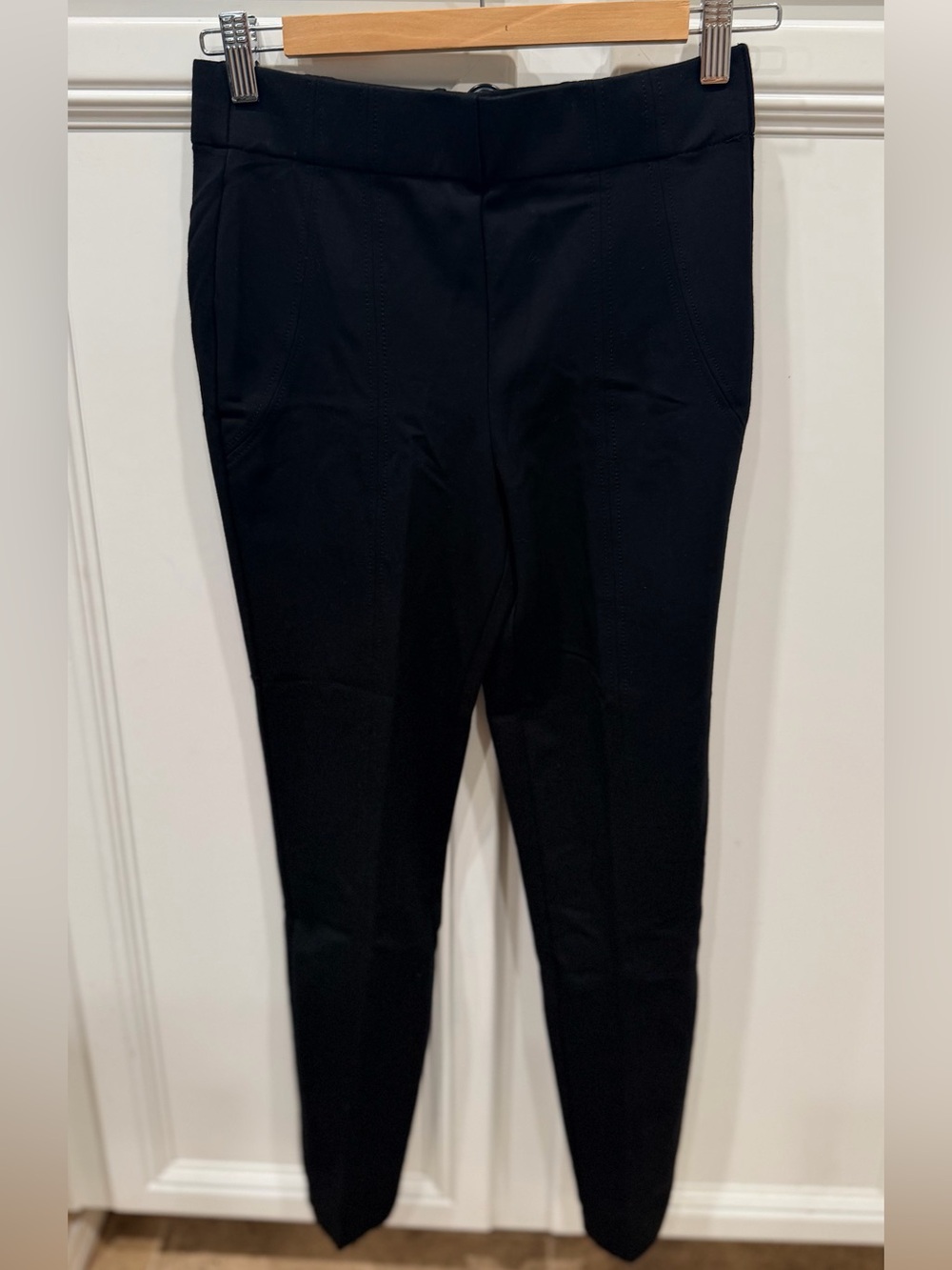 Thalian Black Slim Dress Pants for Men